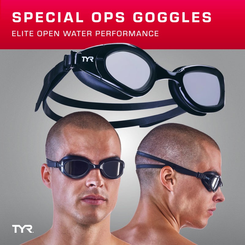 TYR نظارات TYR Special Ops 3.0 غير قطبية تناسب البالغين، شفافة/زرقاء/سوداء - Image 2